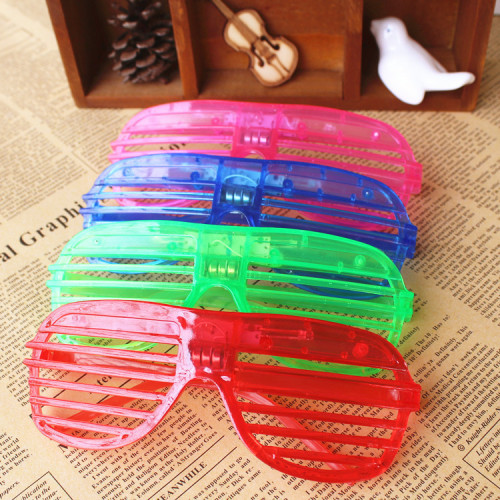 Blinds 3 light glasses LED flash glow eyes children's toys bar party cheering props wholesale