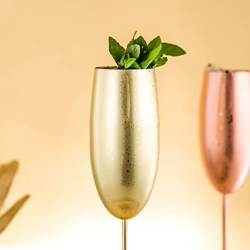 Росстрое шампанское стекло, креативный коктейль ретро сом wineglass из нержавеющей стали