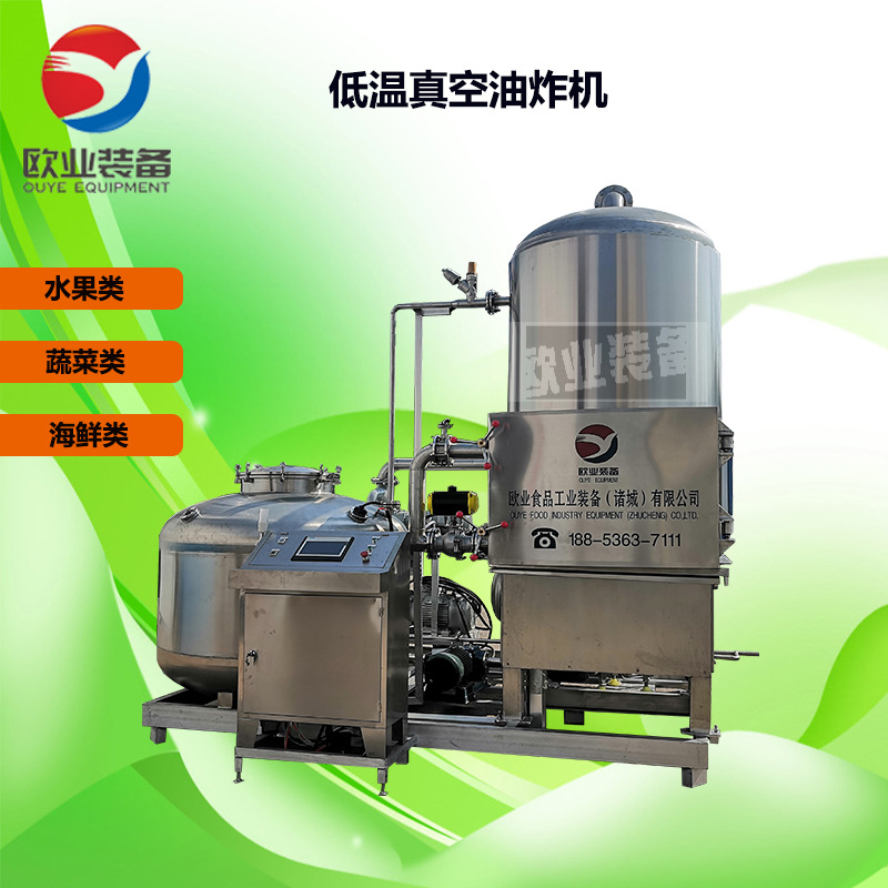 风干风味牛肉干真空油炸机  风干牛肉脱油机 牛肉加工设备