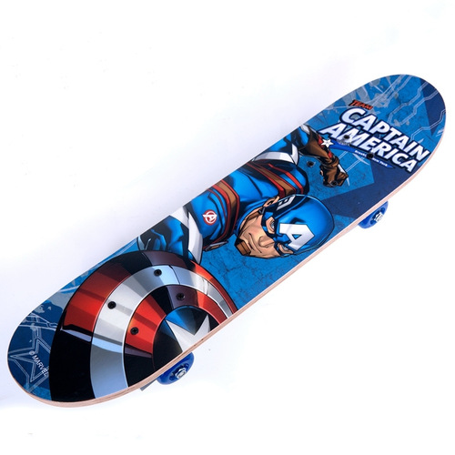 Disney Marvel Kids' 4-Wheel Mickey and Donald Duck Skateboard for Beginners, Students, Cartoon Skateboard for Boys and Girls