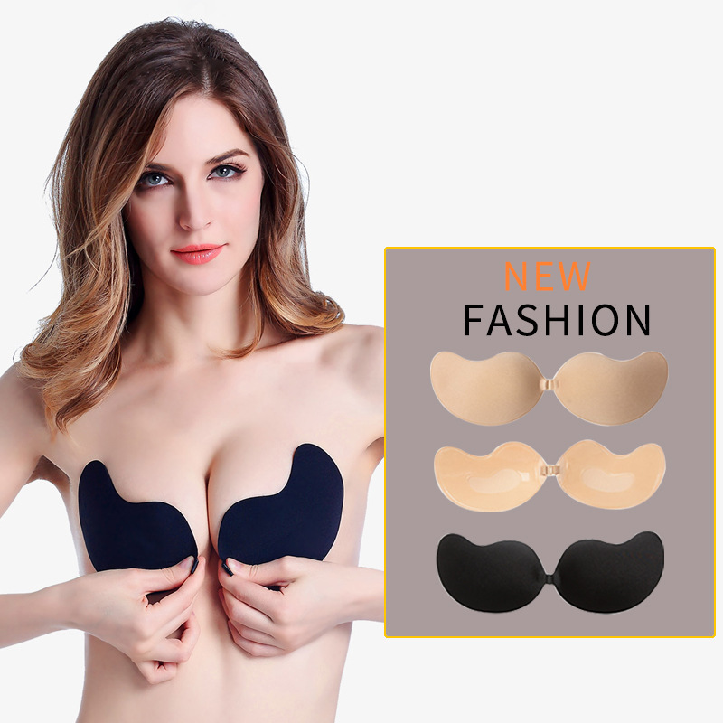 Bio-Glue Mango Silicone Bra Wedding Dress Push-Up Invisible Chest Sticker Non-Slip Strapless Underwear Invisible Breast Sticker for Women