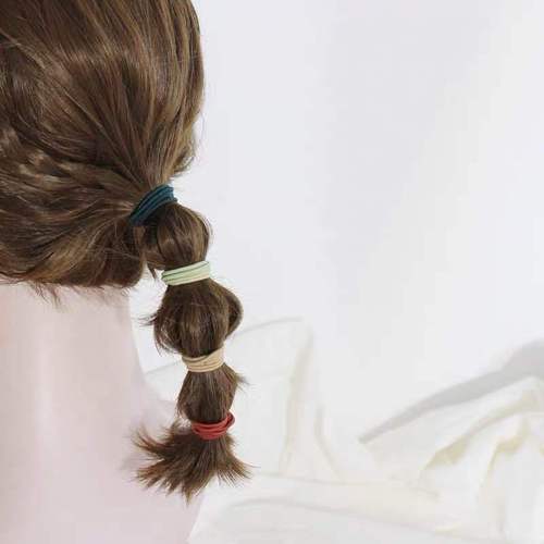 1 yuan store supply Korean version rubber band ins hair accessories headband hair rope European and American hair nylon headband hair band for women
