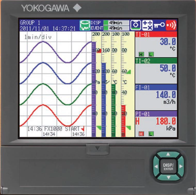 FX1002 Yokogawa безбумажный регистратор Тестер повышения температуры YOKOGAWA Промышленный регистратор тока и напряжения