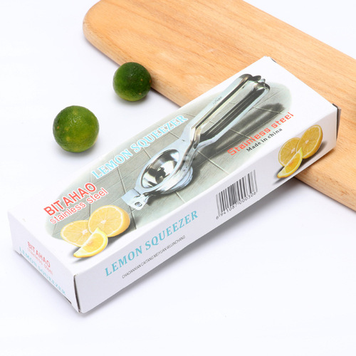 304 stainless steel thickened lemon clip kitchen gadget fruit lemon juicer lemon squeezer