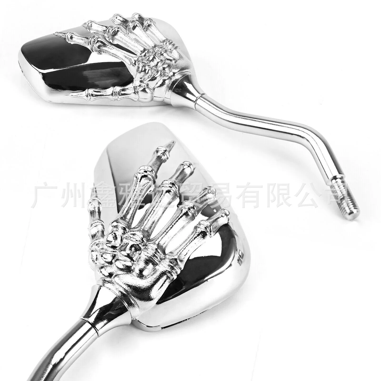 Motorcycle modification rear -view mirror electric vehicle reversing mirror skull back visual mirror ghost hand ghost claws reversing mirror