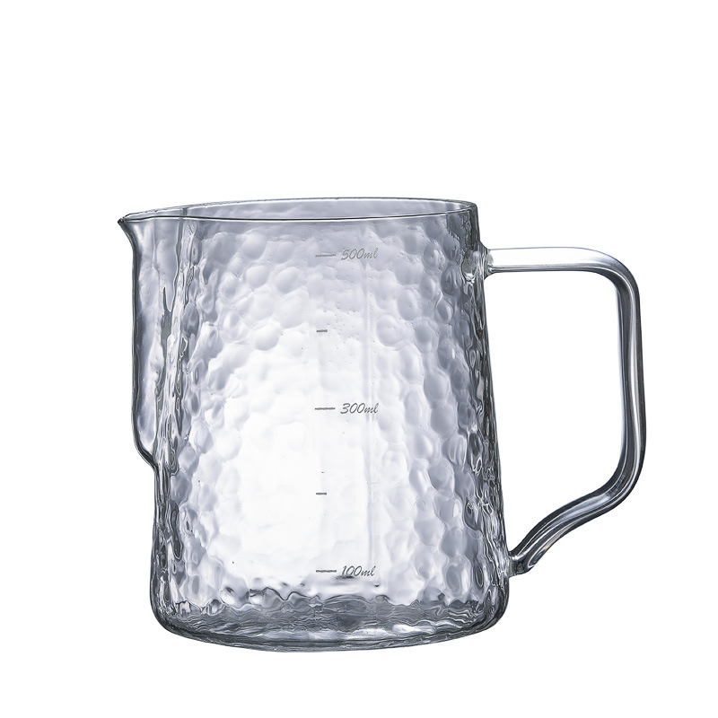 Garland Taza de café Garland olla engrosada hecha a mano martillo patrón de vidrio de borosilicato máquina de café de soporte Taza de Leche fabricante