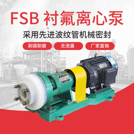 江南100FSB-32氟塑料离心泵 卧式高温防腐蚀水泵 发烟硫酸泵