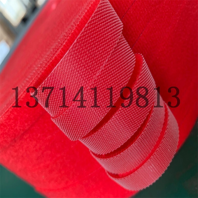 12mm * 1.5 m back-to-back small roll big red strap wool Hook double-sided self-adhesive buckle color can be fixed