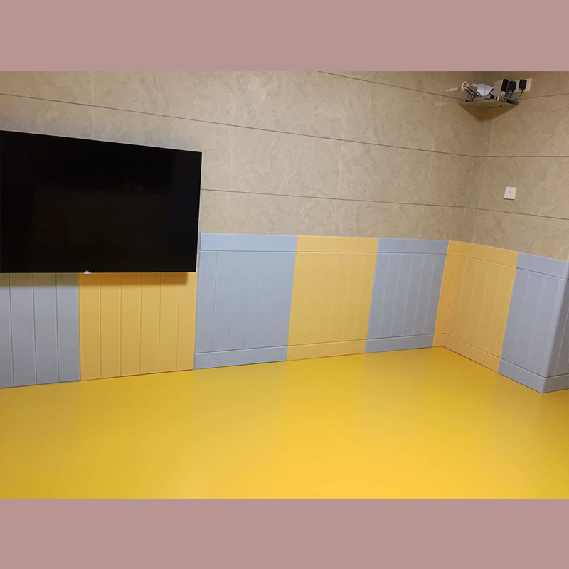 Papel pintado autoadhesivo decorativo pegatinas impermeables grano de madera tridimensional bolsa suave 3D pegatinas de pared Aula de Kindergarten falda de pared papel pintado antifouling