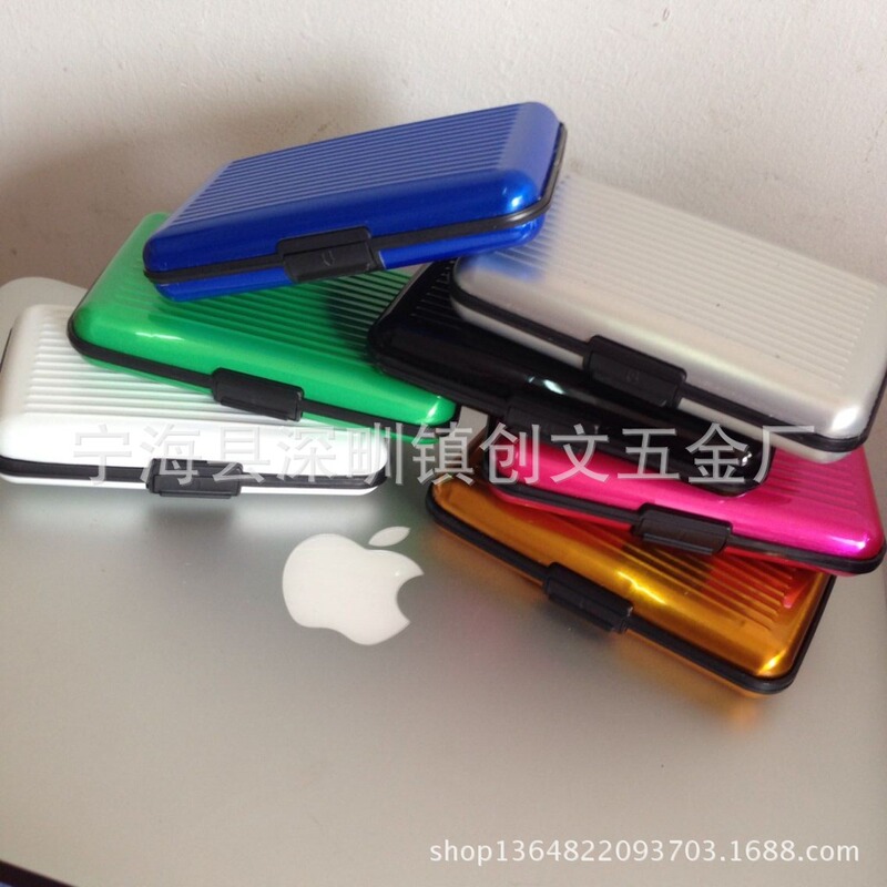 Aluminum alloy green business card holder plastic credit card case wallet business card case card holder factory direct sales Aluminum alloy green business card holder plastic credit card case wallet business card case card holder factory direct sales