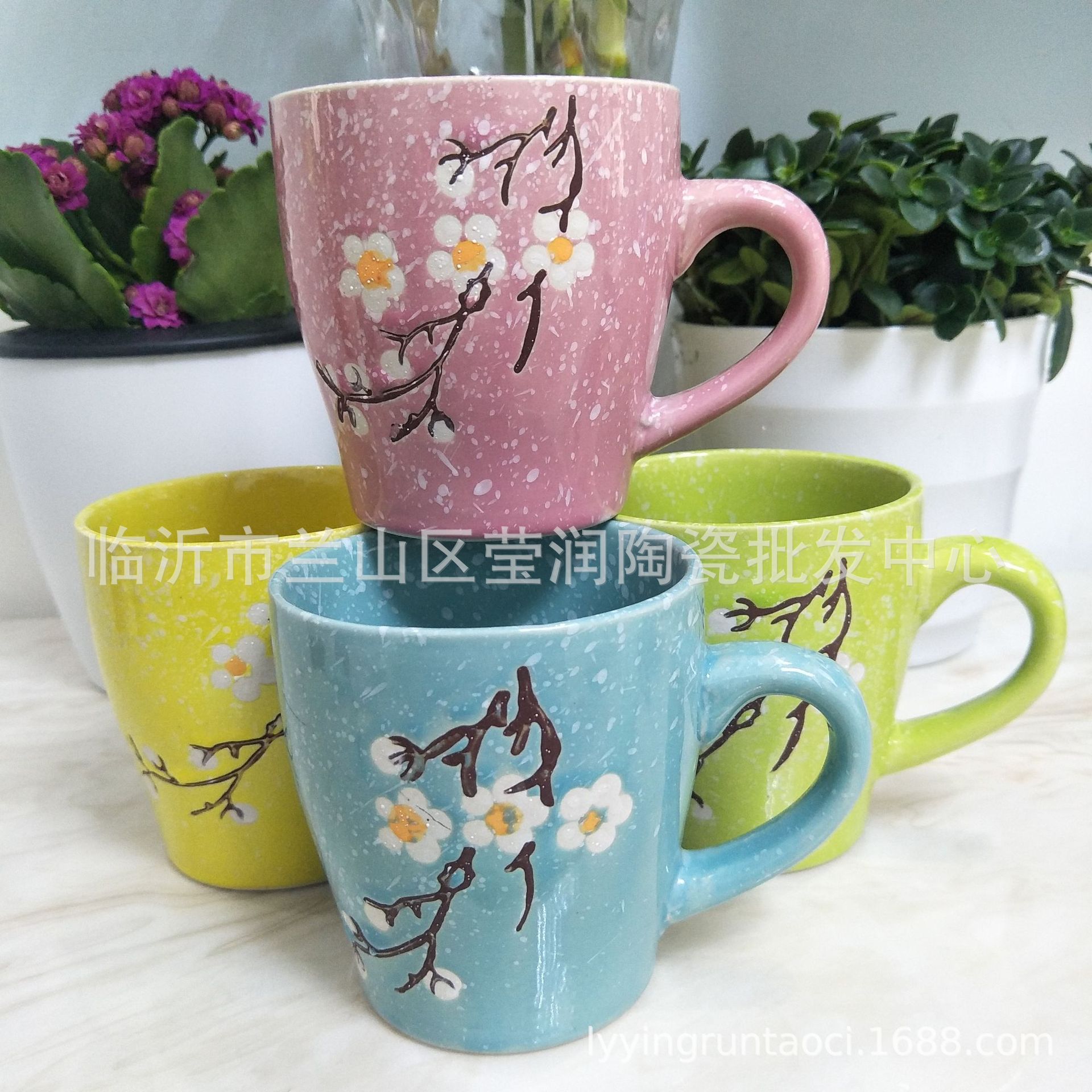Copo de nieve marca pareja Taza de cerámica creativa oficina en casa es Desayuno taza de café