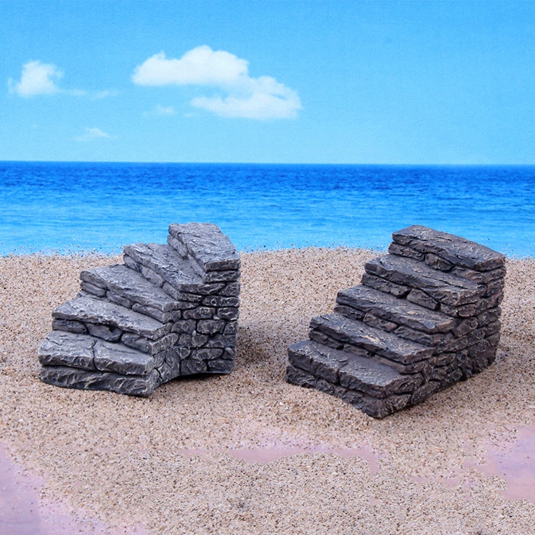 Украшения для рукоделия из смолы Микро пейзаж Цветочный горшок Декоративные ступени Аквариум Ландшафтный дизайн Ювелирные изделия Изогнутые прямые ступени