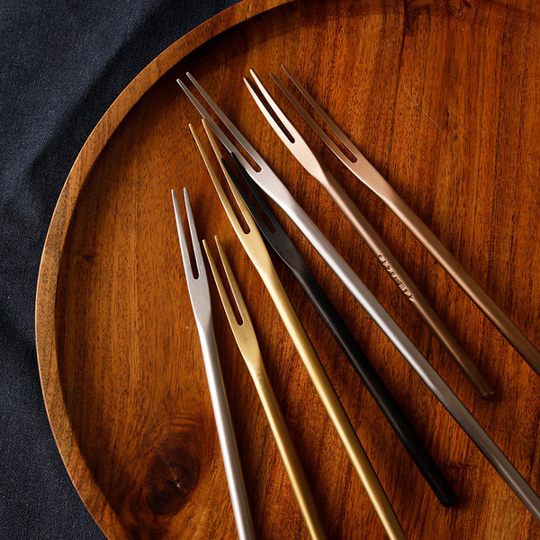 golden matte tableware stainless steel for home use