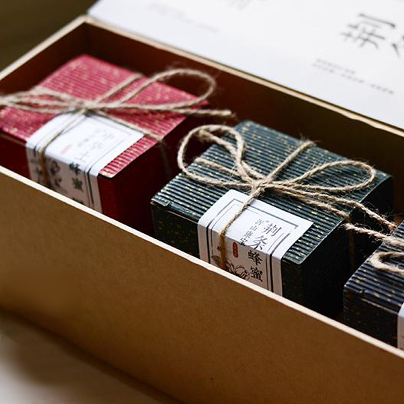 多色瓦楞茶叶包装盒子简易折叠试用装茶叶盒 中国风纸盒子