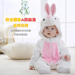 MICHLEY cross-border baby jumpsuit newborn clothes infant and toddler clothes baby flannel animal crawling suit