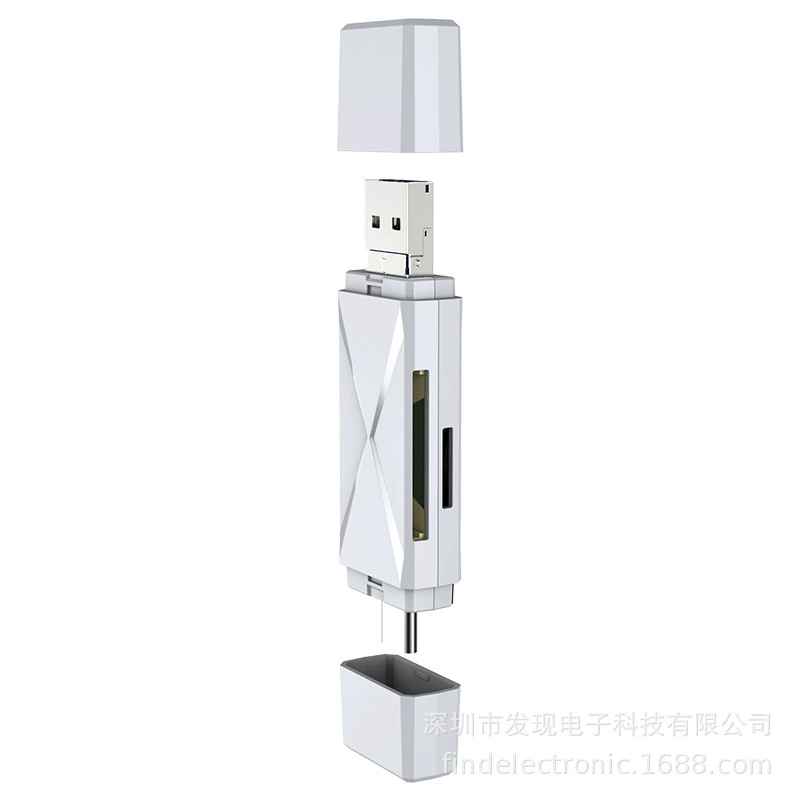 Кардридер Type-C, USB кардридер, микро кардридер, три в одном считывание карт TF SD Cardream