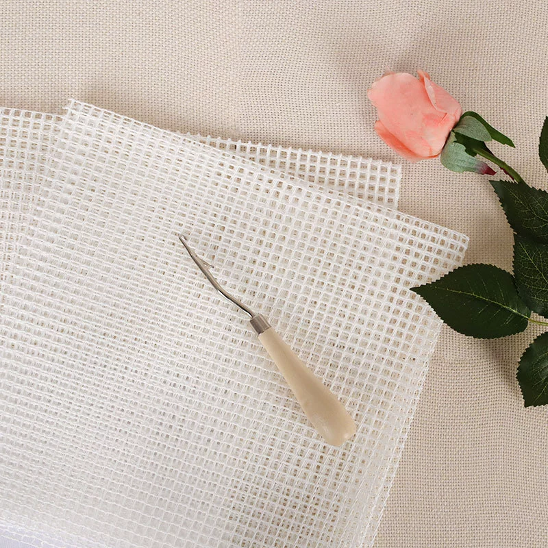 Сделай сам вручную сшитый с вышивкой деревянная ручка ковер вязаный крючком инструмент материал сумка