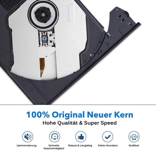 USB external optical drive, laptop DVD burner, disc player, optical drive, portable CD