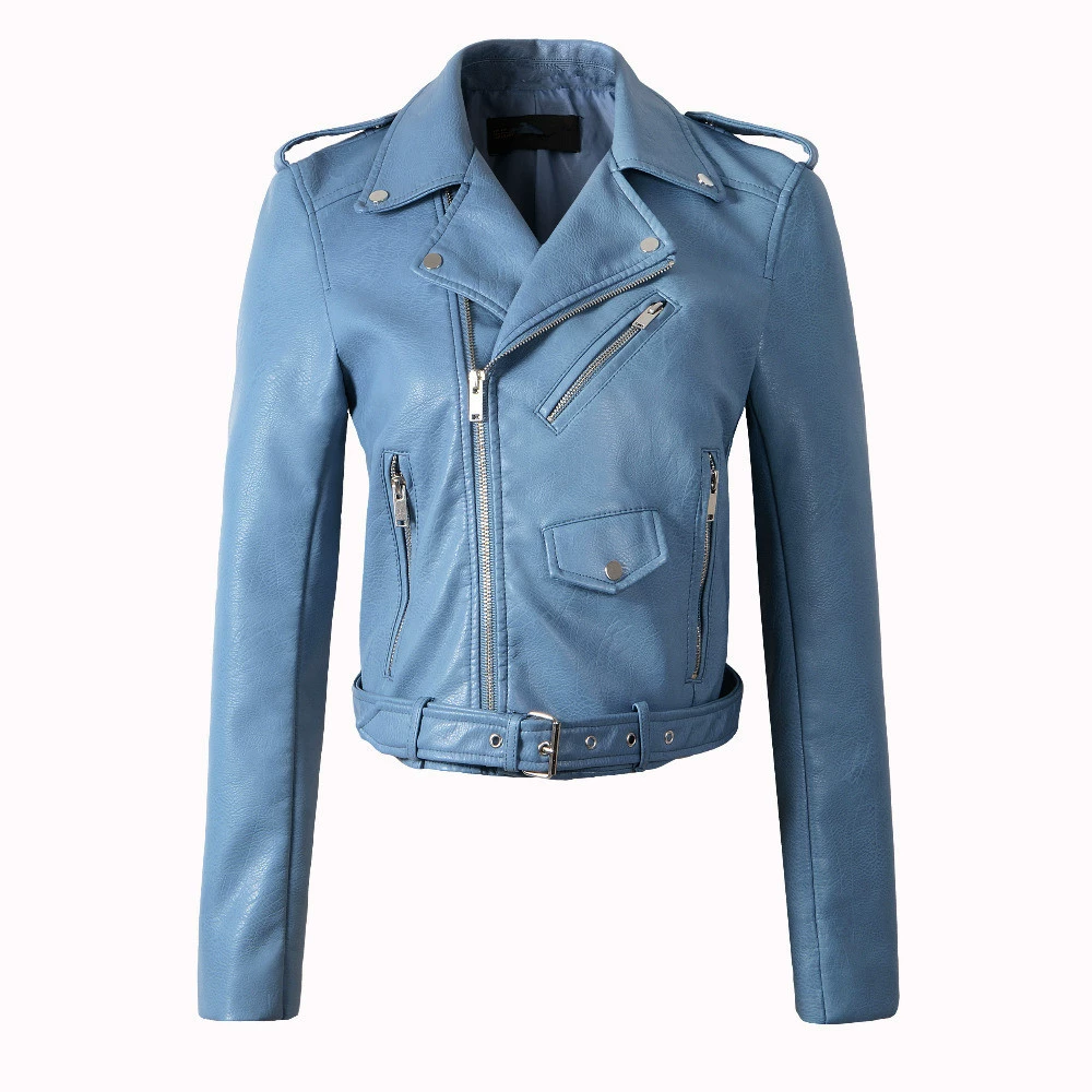 Polyurethane jacket, short set, European style, city style