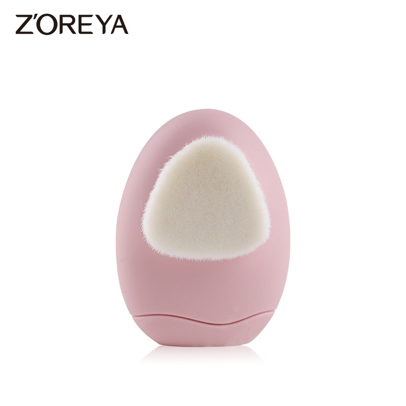 Fabricante en stock Pebble pelo suave de doble cara de silicona cepillo de lavado de cara cepillo de maquillaje cepillo facial cepillo de limpieza facial cepillo de baño