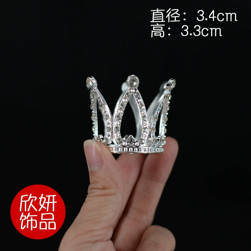 Small metal children's crown heart shaped, accessory, Birthday gift