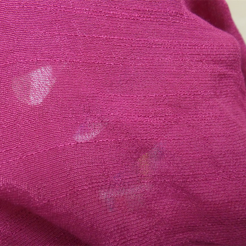 夏季女装连衣裙面料 涤纶纯色汉服面料 仿麻仿天丝竹节布 薄垂感