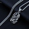 Double-sided necklace, fashionable pendant for beloved suitable for men and women, European style