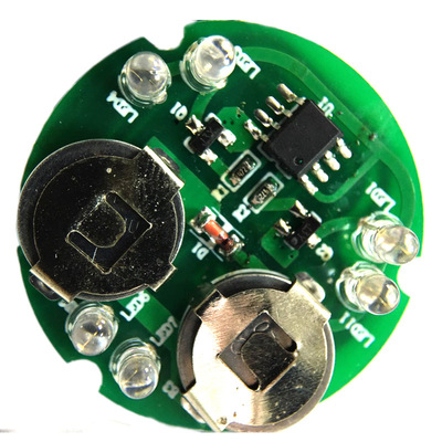 工厂直供玩具机芯发光灯电子配件七彩变色发光机芯七彩闪光灯玩具|ms