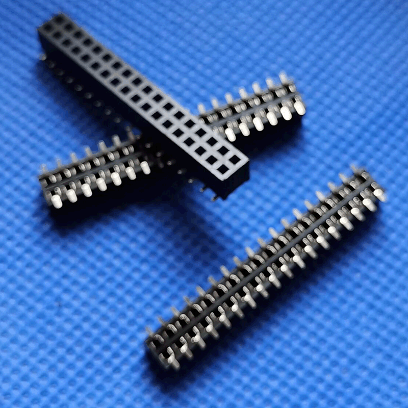 厂家直供2.54 2X18P贴片排母4.3H 加长排母 双排排母 贴片排母