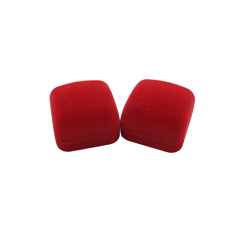 喷红绒珠宝首饰盒饰品手镯盒耳钉吊坠项链戒指包装 礼品盒子批发