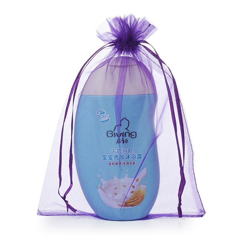 Bolsitas de organza al por mayor bolsa de cordón color sólido para dulces joyería regalos