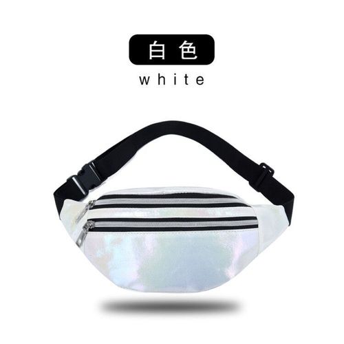 Cross-border women's waist bag wholesale men's running waist bag outdoor cashier colorful laser shoulder crossbody mobile phone bag