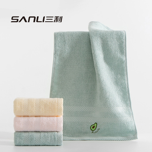 [New product for pre-sale] Sanli Towel Bamboo Pulp Fiber Children's Towel Children's Face Towel Baby Towel Fruit Embroidered Children's Towel