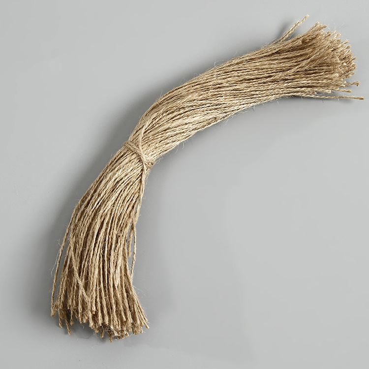 吊牌麻绳现货2股原色牛皮纸线绳DIY手工辅料挂绳穿线束线麻绳吊牌