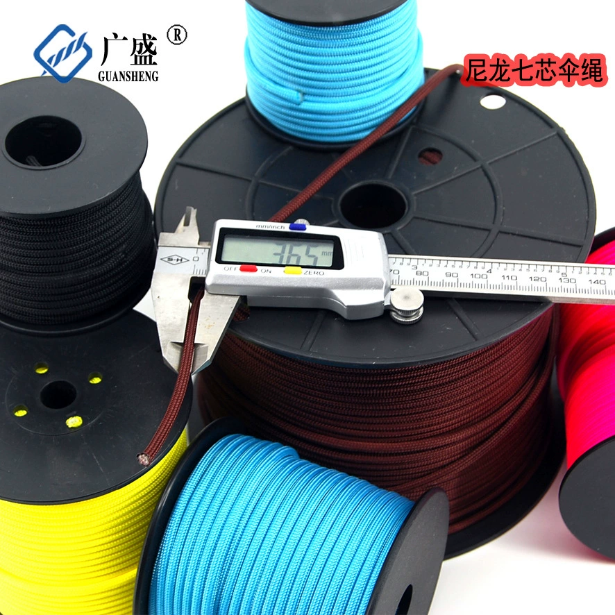 Нейлоновая веревка для зонта семиядерная девятиядерная веревка для зонта принадлежности для активного отдыха тканый браслет для выживания на открытом воздухе нейлоновая веревка