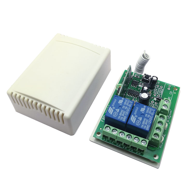 DC12V两路无线遥控开关 小电机马达正反转开关遥控器 升降机遥控