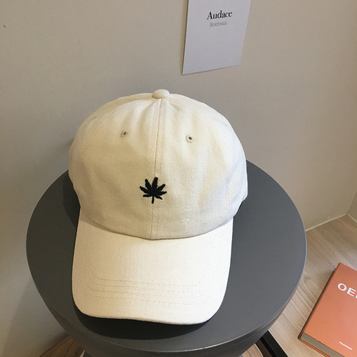 Hats for Women Spring Summer Tree Leaf Duckbill Hat Korean Style Trendy Versatile Japanese Ins Face Slimming Fashion Blogger Sun Hat
