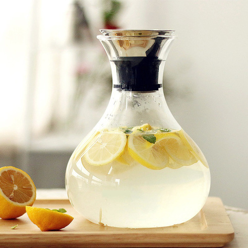 Wholesale hand-blown decanter, high borosilicate red wine bottle, glass jug, heat-resistant juice jug, decanter for home use