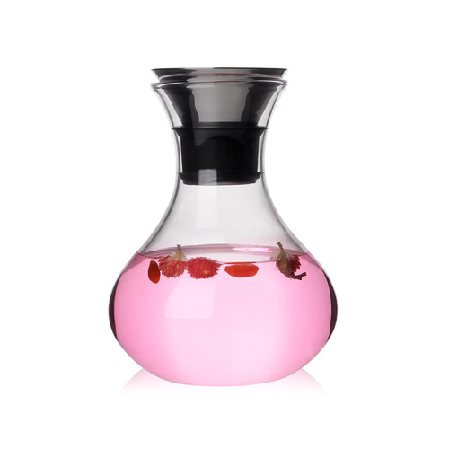 Wholesale hand-blown decanter, high borosilicate red wine bottle, glass jug, heat-resistant juice jug, decanter for home use