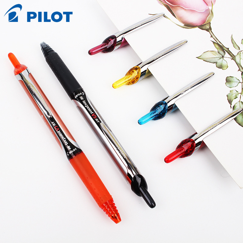 Japanese Pilot Retractable Gel Pen Bxrt-V5 Student Exam Pen Bxs-V5Rt Retractable Pen Refill