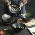 拉面碗日式碗餐具面碗陶瓷碗商用饭碗斗笠碗大碗麻辣烫冒菜汤面碗