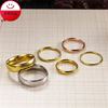 Glossy ring stainless steel for beloved, does not fade, internet celebrity