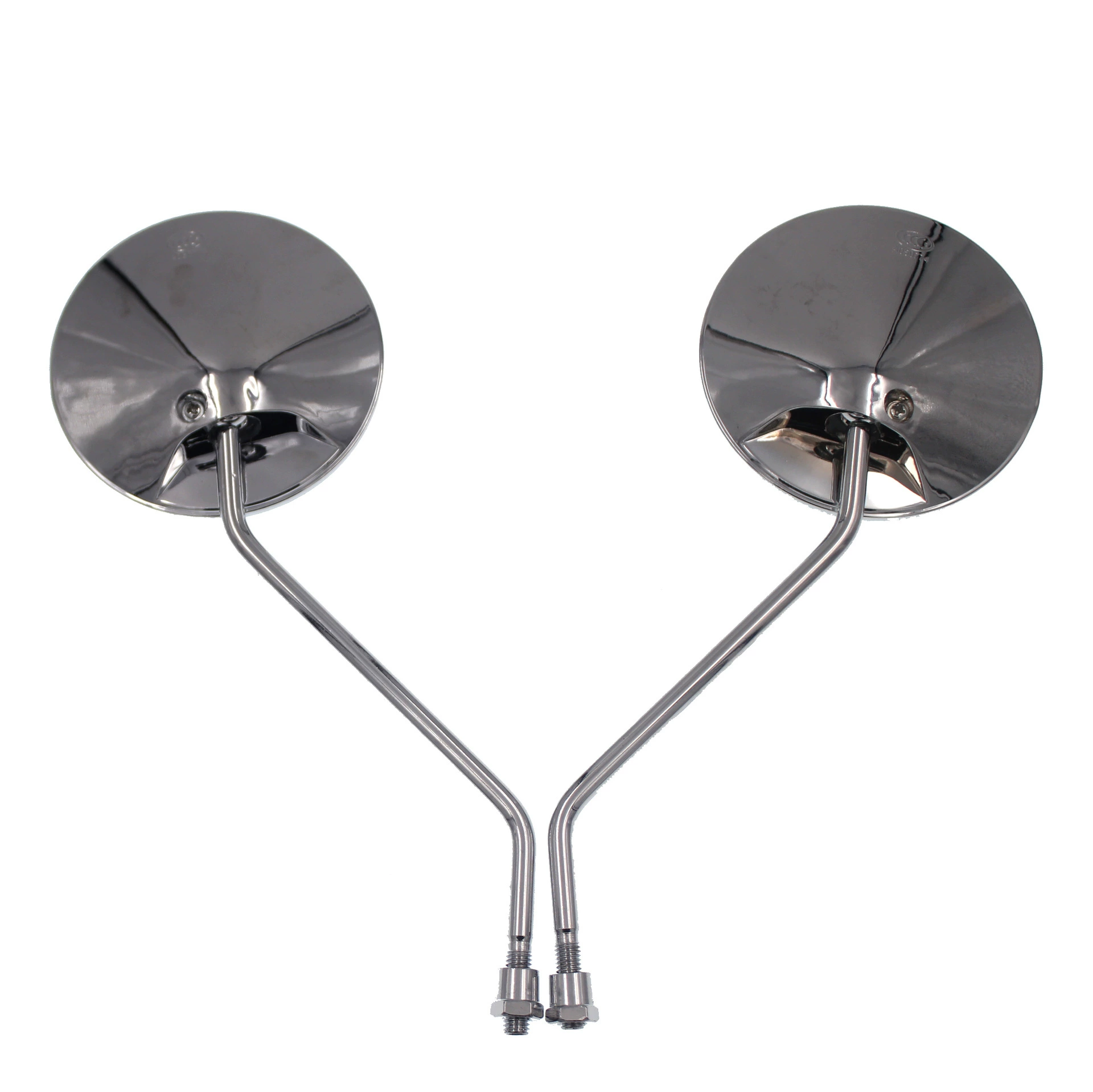 Мотоцикл зеркало заднего вида 8 мм круглое зеркало электромобиль черепаха король мотоцикл зеркало простой Аккумулятор Автомобильное Зеркало