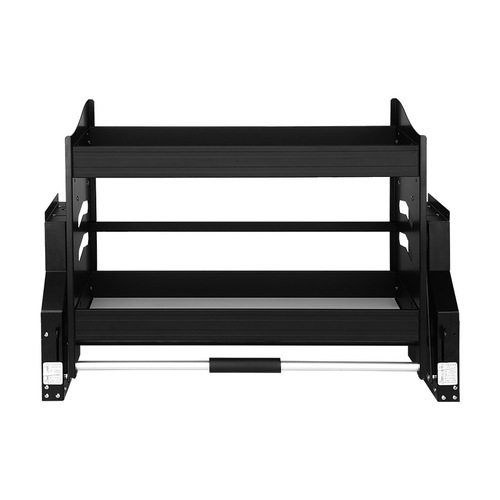【Carefully Selected】Lift-up Storage Hanging Cabinet Kitchen Cupboard Black Aluminum Alloy Lift-up Pull-out Basket Wholesale Price