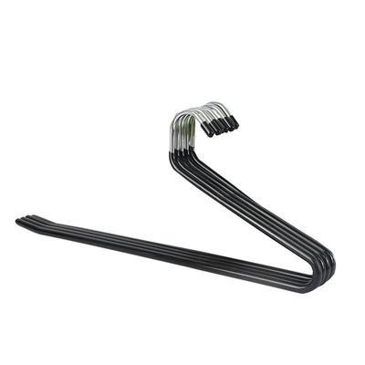 Estante de los pantalones de ganso de acero inoxidable S-tipo plástico inmersión hogar percha metal antideslizante magia engrosada hierro pantalones percha