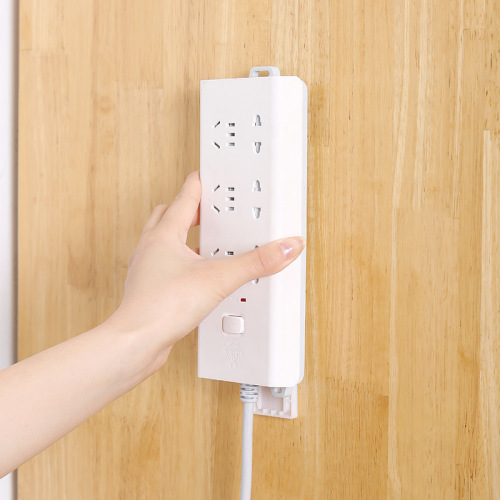 Plug-in cable board holder household order-free plug-in storage wall socket wall-mounted plug-in board router holder