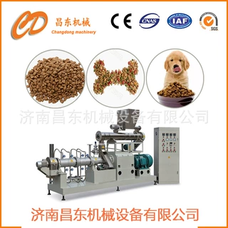昌东 湿法狗粮加工设备  大型狗粮生产线  宠物饲料真空喷油线