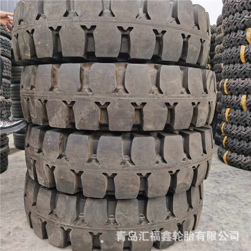 现货销售HFX港口胎14.00-24 实心胎 堆场叉车轮胎