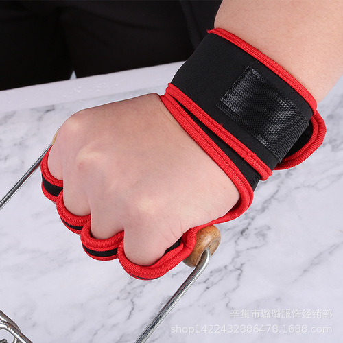 Source manufacturer supplies mechanical weightlifting gloves, barbell gloves, half-finger men's wrist gloves, anti-callus fitness gloves