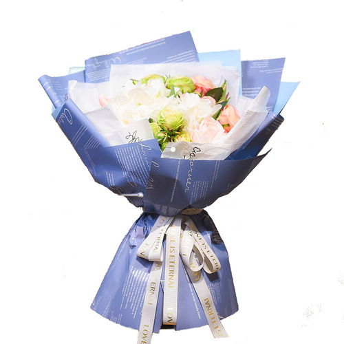 Lizhiran two-color waterproof Hanfei paper flower shop flower packaging Ouya paper floral material manufacturer wholesale